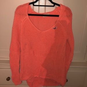 Bright orange American eagle sweater
